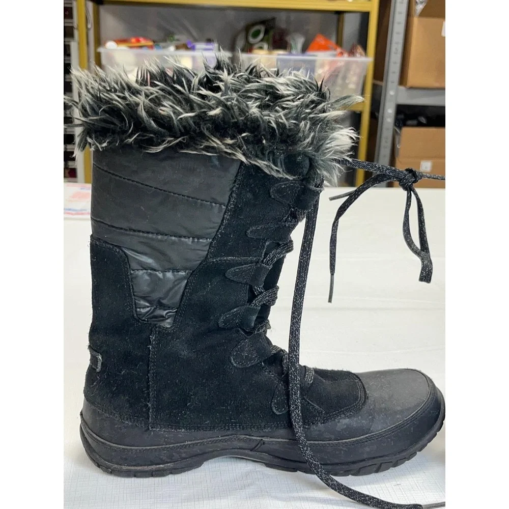 The North Face Women's Black PrimaLoft Insulated Lace Up‎ Winter Boots Size 9